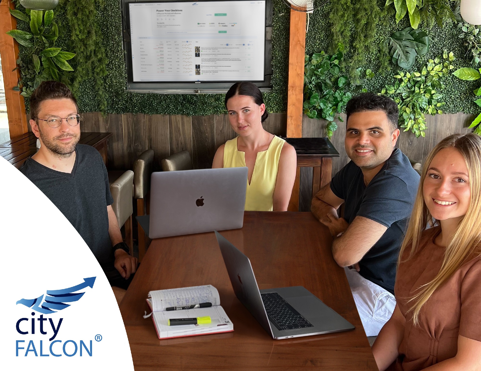 CityFALCON Malta Team bei der Arbeit