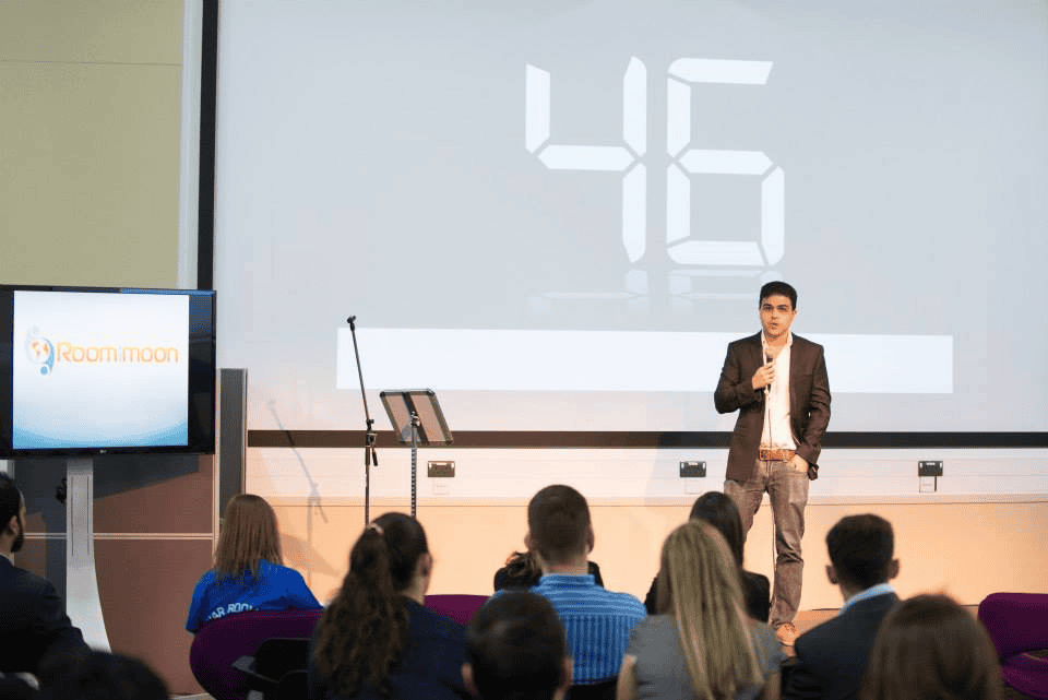 Image - 2014 - My first very pitch on stage, even before I had incorporated the company
